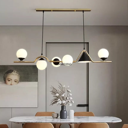 Lustre LED en verre pour bar et décoration intérieure — LZ4X9P2