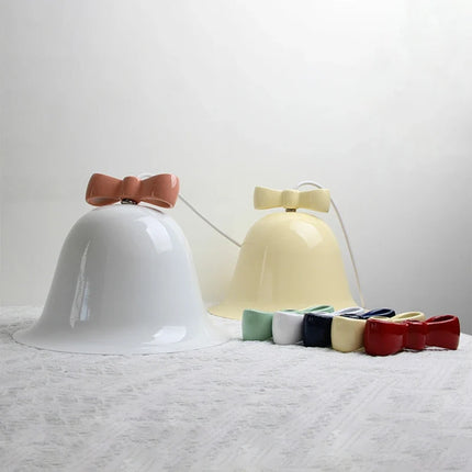 Suspension moderne en forme de cloche avec nœud décoratif — LZ4XJ9