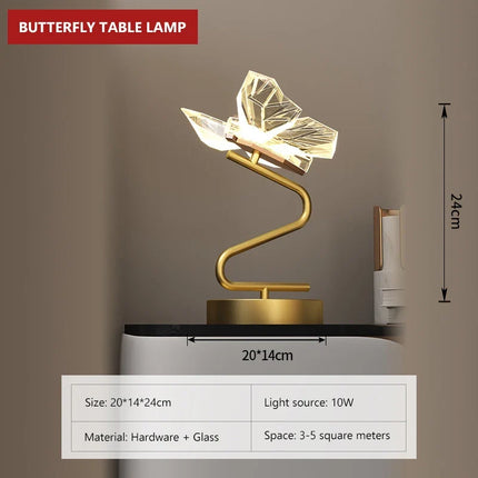 Applique murale LED papillon pour décoration intérieure moderne — LZ4X9P2