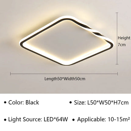Plafonnier LED moderne pour décoration intérieure élégante et contemporaine — LZ4X9T1