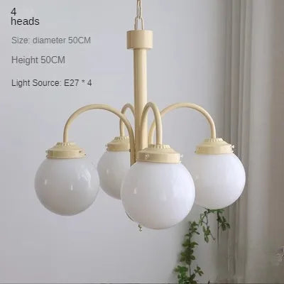 Lustre en verre au style rétro nordique pour décoration intérieure — LZ4X9P