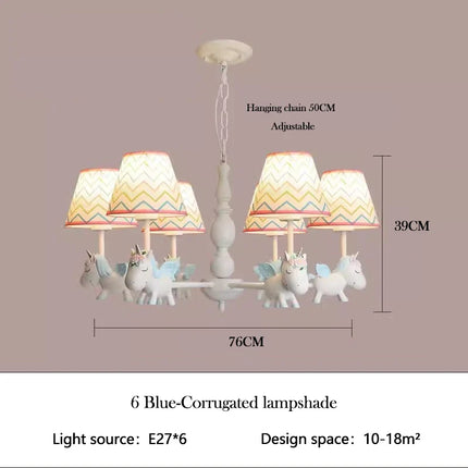 Lustre LED rotatif pour enfant style nordique romantique et chaleureux — LZ4X9P