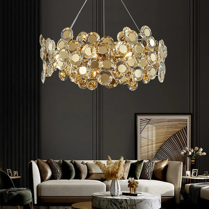 Lustre en verre design tournesol pour intérieur moderne — LZ4X9P2