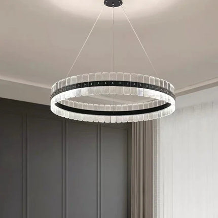 Lustre suspension postmoderne minimaliste à anneau circulaire — LZ4P9XQ