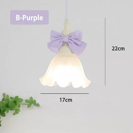 Suspension romantique pour enfants avec abat-jour en verre — LZ4XJ9