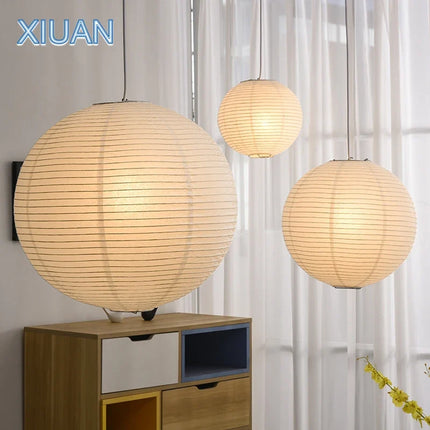 Lustre vintage en papier LED pour éclairage intérieur — LZ4X9M