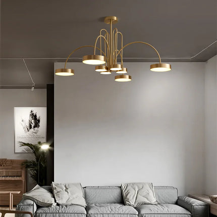 Lustre suspension en cuivre style nordique chic — LZ4X7Q2