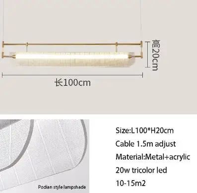 Suspension rétro en verre pour décoration intérieure moderne — LZ4X9T2