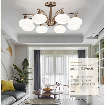 Lustre moderne en métal nickelé avec éclairage LED intégré — LZ4QJ7