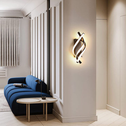 Applique murale LED design spirale en aluminium Psalm — LZ4X9T2
