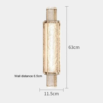 Applique murale de luxe en cristal et acier inoxydable — LZ4X9P2Q