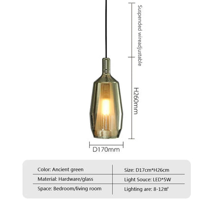 Suspension LED nordique avec abat-jour en verre — LZ4X9T2