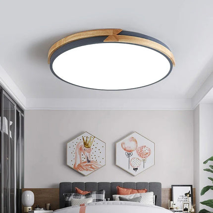 Plafonnier LED encastré ultra-mince au design nordique — LZ4P9X