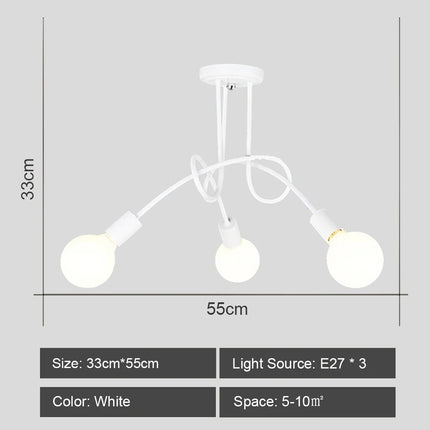 Lustre suspension style industriel moderne pour intérieur élégant — LZ4XJ7