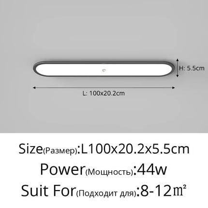 Plafonnier LED ultra-mince avec détecteur de présence — LZ4X9Q2