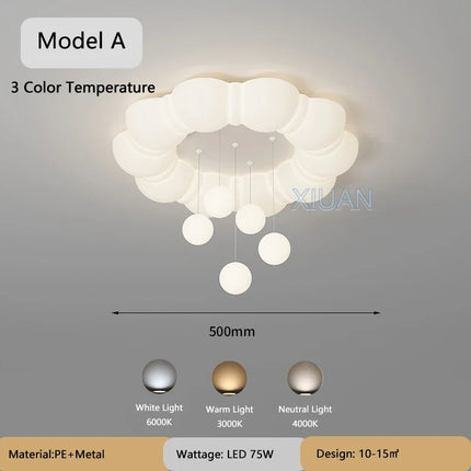 Lustre suspension LED créatif à bulles pour enfants maternelle — LZ4XJ9