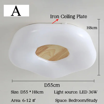Plafonnier LED ultra-mince pour éclairage intérieur et décoration — LZ4X9M