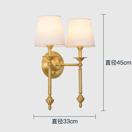 Applique murale en cuivre LED style nordique pour loft décoratif — LZ4X9T2