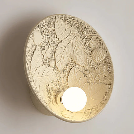 Applique murale ronde en verre au design rétro haut de gamme — LZ4X9P2