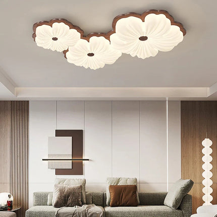 Plafonnier moderne en bois à motif floral pour intérieur — LZ4X9T2