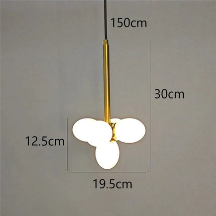 Lustre suspension minimaliste en verre pour intérieur moderne — LZ4D9XQ