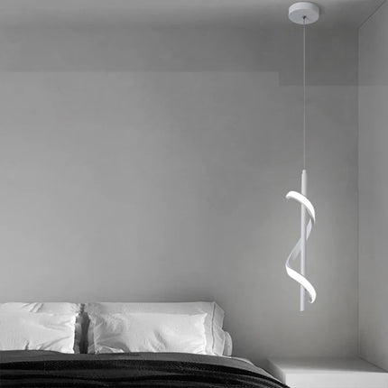 Suspension LED moderne avec câble spirale long — LZ4X9P2