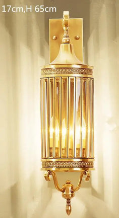 Applique murale extérieure LED étanche style antique en cuivre — LZ4R9XQ