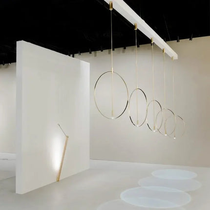 Suspension en fer forgé avec anneau décoratif style nordique — LZ4X9P2