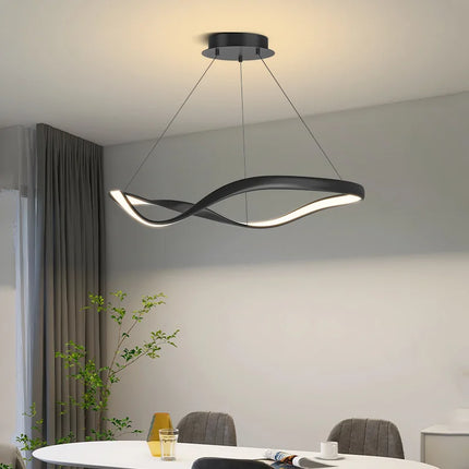 Lustre moderne à anneau irrégulier avec cordon réglable — LZ4X9M