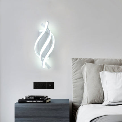 Applique murale LED design spirale en aluminium Psalm — LZ4X9T2