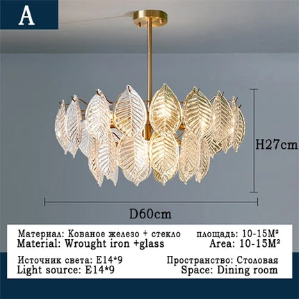 Lustre moderne en verre pour décoration intérieure élégante — LZ4P9X2