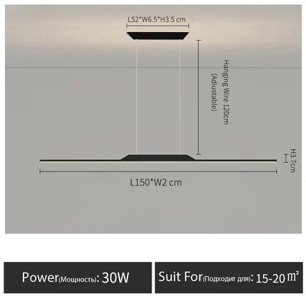 Lustre LED moderne pour bar, cuisine et studio — LZ4X9P2