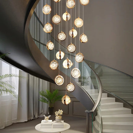 Lustre rotatif en cristal style nordique pour éclairage intérieur — LZ4X9P