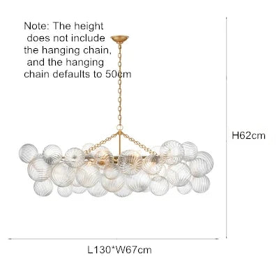 Lustre en verre design pour décoration intérieure élégante — LZ4X9P2