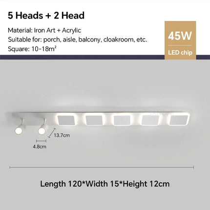 Plafonnier LED moderne style nordique pour intérieur et extérieur — LZ4X9T2