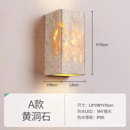 Applique murale LED en marbre style art déco pour éclairage intérieur — LZ4X9T2