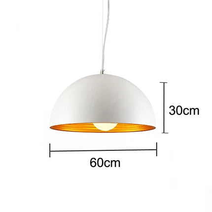 Suspension double couche demi-boule design moderne — LZ4X9P