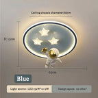 Bleu / Lumière chaude
