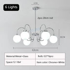 6 lumières / Lumière blanche