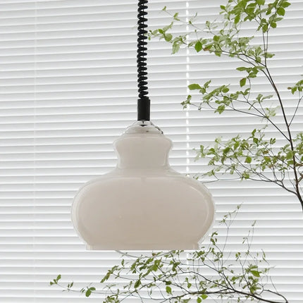 Suspension vintage en verre poire et fer moderne — LZ4XJ9