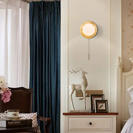 Applique murale nordique dorée avec globe en verre art postmoderne — LZ4X9T2