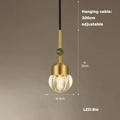Suspension Art Déco en cristal pour intérieur moderne élégant — LZ4B7Q2