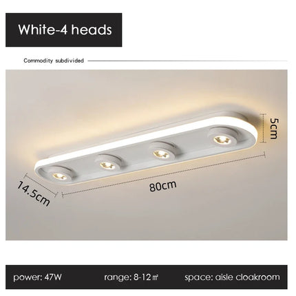 Plafonnier spot LED noir au design moderne — LZ4T9QJ2