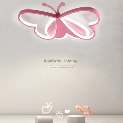Lustre papillon LED à intensité variable pour enfants — LZ4X9Q2F