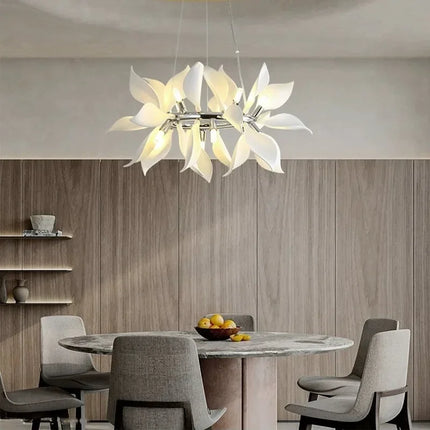 Suspension nordique avec feuille décorative en céramique — LZ4X9T