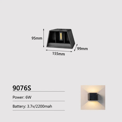 Applique murale solaire LED sans fil pour extérieur jardin et garage — LZ4X9P2