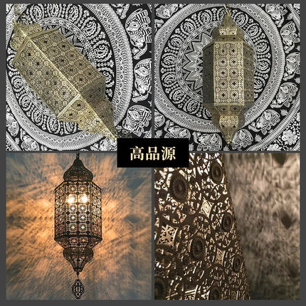 Lustre rétro style thaïlandais et arabe pour restaurant et bar — LZ4X9Q2M