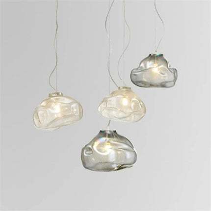 Suspension en verre soufflé style nuage pour restaurant — LZ4X9T2