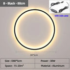 B Noir USB 80 cm / Lumière chaude Pas de télécommande