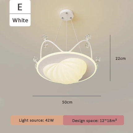 Lustre suspension nuage cristal décoratif pour chambre d'enfant — LZ4QX9